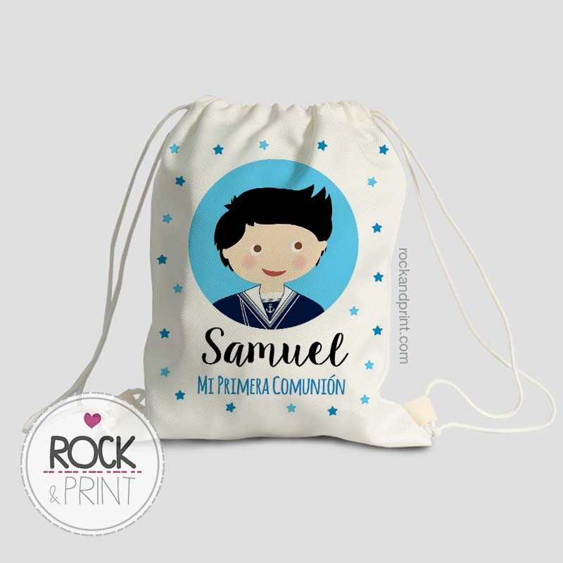 BOLSA COMUNIÓN FONDO IGLESIA NIÑO PERSONALIZADA